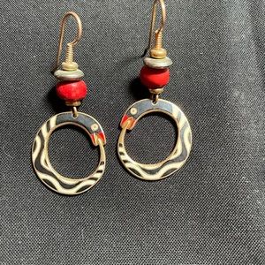 Vintage laurel Burch signed earrings